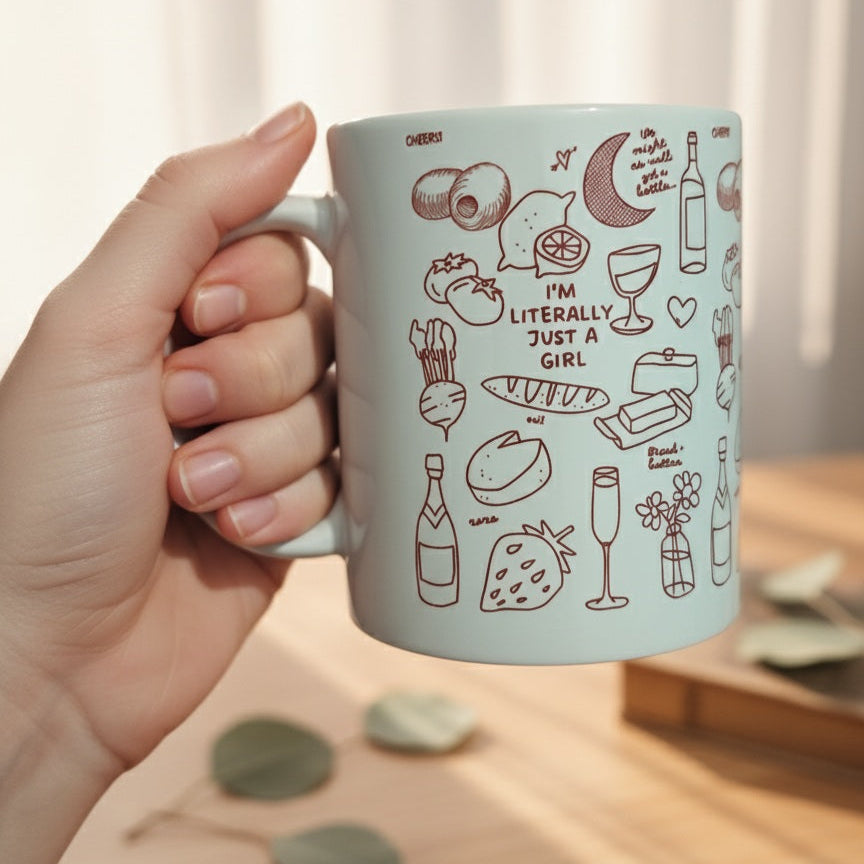 Just a Girl Coffee Mug – For the Girl Who Loves Her Coffee and Confidence - #CM02